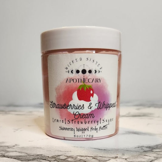 Strawberries and Whipped Cream Shimmering Body Butter