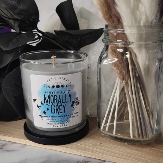 Morally Grey coconut soy candle